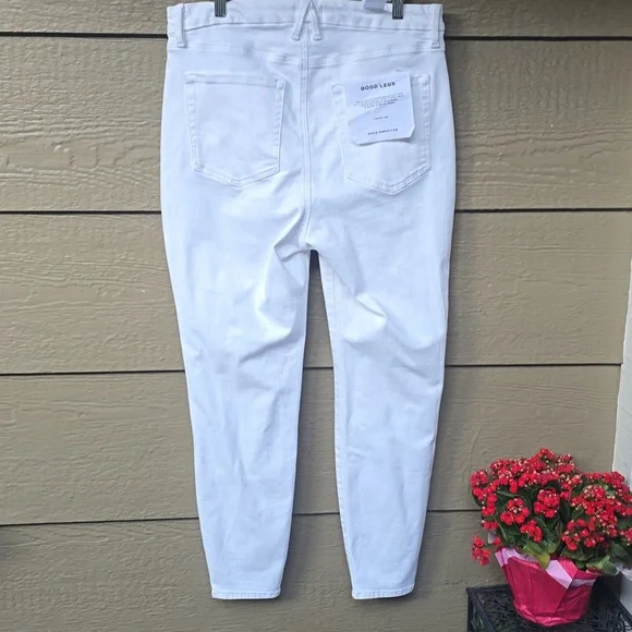Good American Good Legs Ultimate Skinny Sculpting jeans 15 new white - Picture 11 of 11
